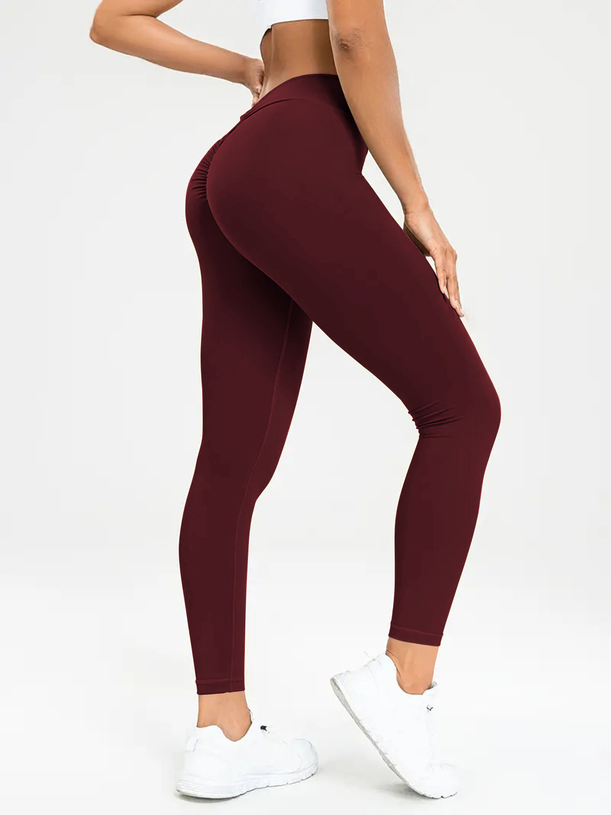 Women's High Waist Yoga High Lift Fitness Trousers